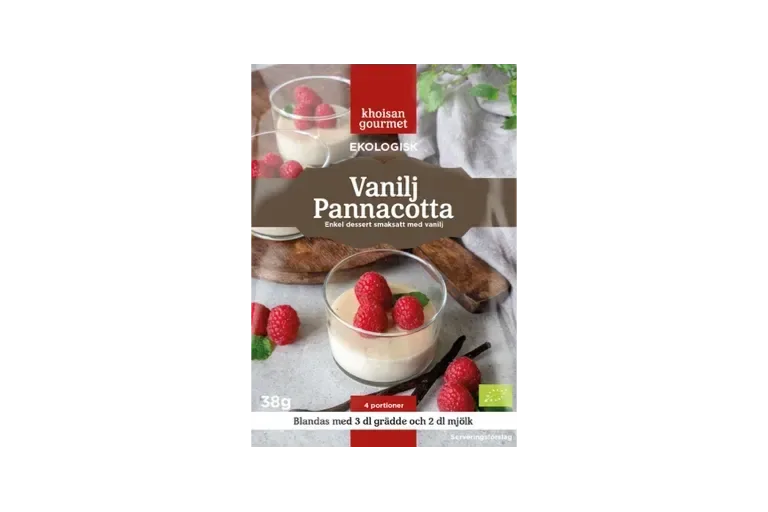 Luomu Vanilja Panna Cotta