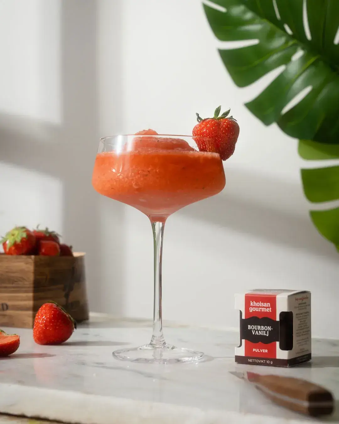 Jäädytetty mansikka Daiquiri vaniljalla