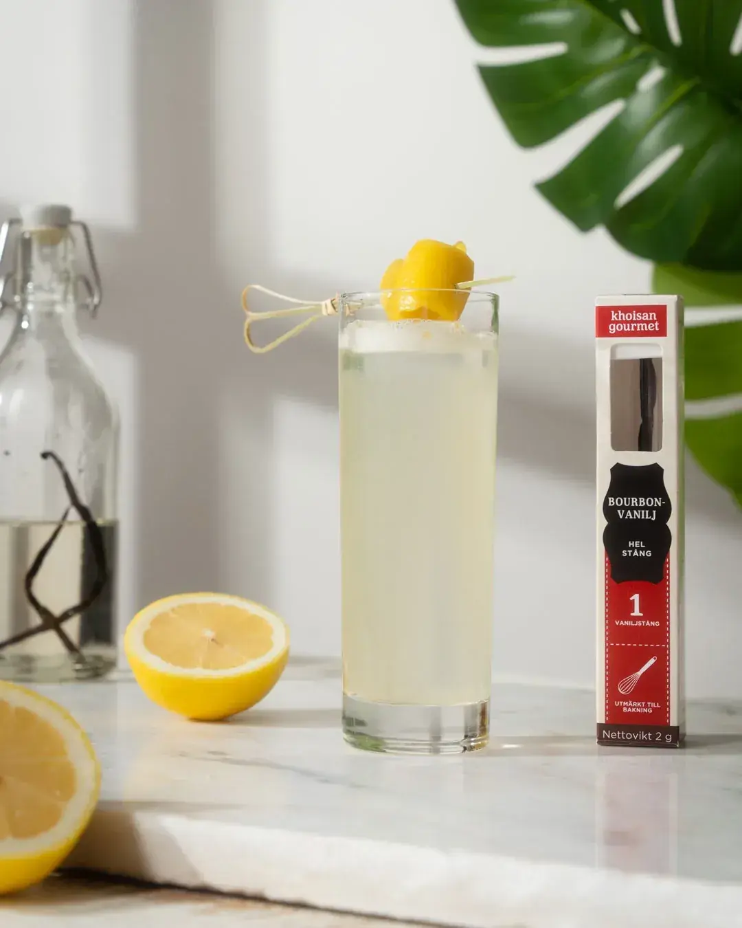 Tom Collins, jossa on birkkua ja vaniljaa